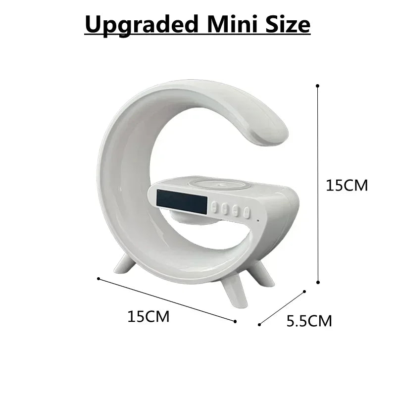 The Moderno Home™ Multifunction Wireless Charger Pad Stand Speaker
