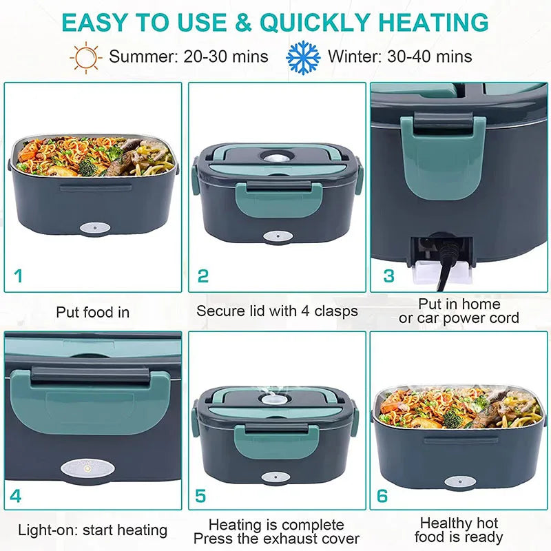 The Moderno Home™ Portable Electric Lunch Box